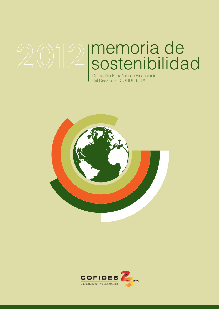 Memoria de Sostenibilidad 2012 COFIDES