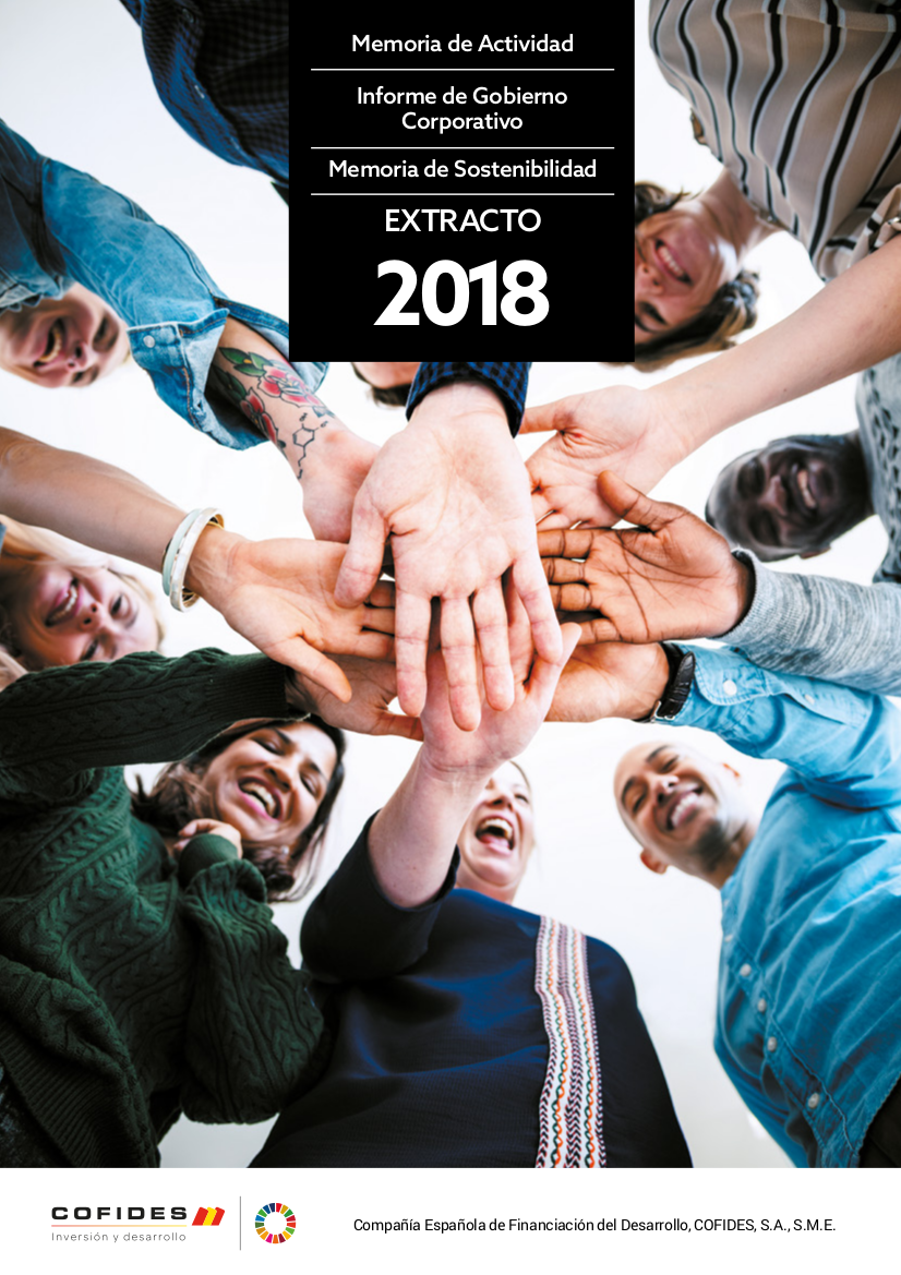 Portada del Extracto Informe Anual 2018 COFIDES