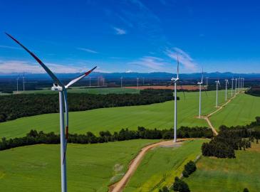 Image of the Malleco wind farm (Chile)