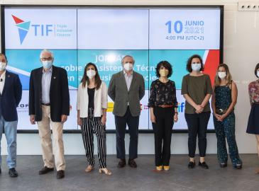 Image of the participants of the 'Workshop on Technical Assistance in Financial Inclusion of the TIF Program', held in June 2021, when the program was presented