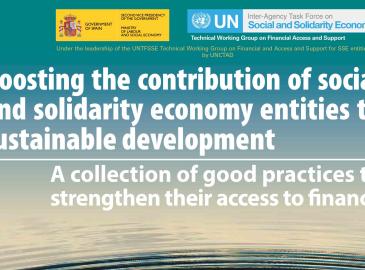Portada del informe “Boosting the Contribution of SSE Entities to Sustainable Development”