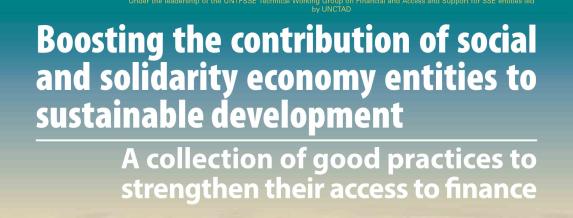 Portada del informe “Boosting the Contribution of SSE Entities to Sustainable Development”