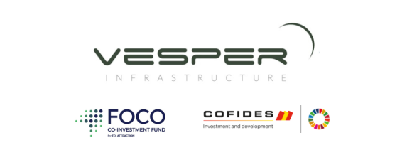 Logos of Vesper Infrastructure Partners, FOCO and COFIDES.