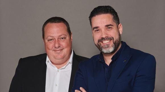 Image of FacePhi's president, Salvador Martí (left), and the company's CEO, Javier Mira