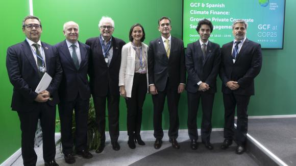 Imagen de los participantes del panel de Financiación Climática de la COP25