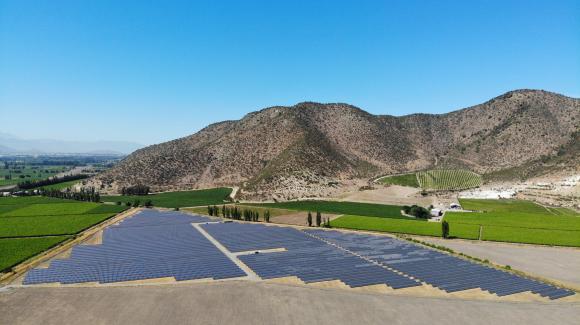 Imagen de instalaciones fotovoltaicas en Chile.