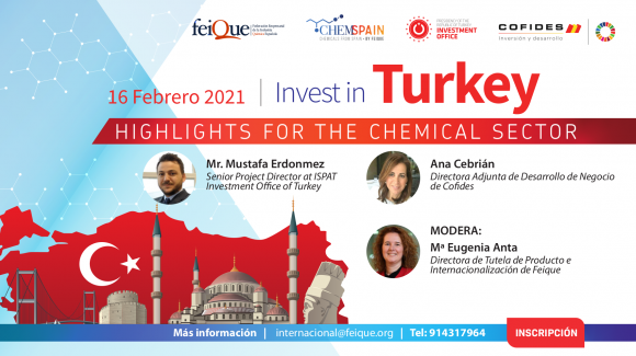 Imagen del programa de la jornada “Invest in Turkey. Highlights of the chemical sector”