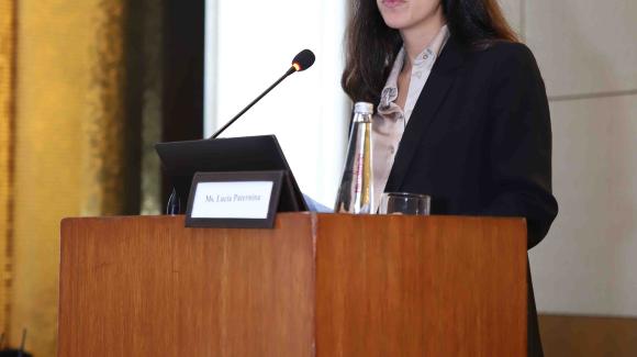 Participant at the conference “Inclusive and Green Finance in India for Smallholders and SMEs: Lessons Learnt and Opportunities from European Funded Instruments”.