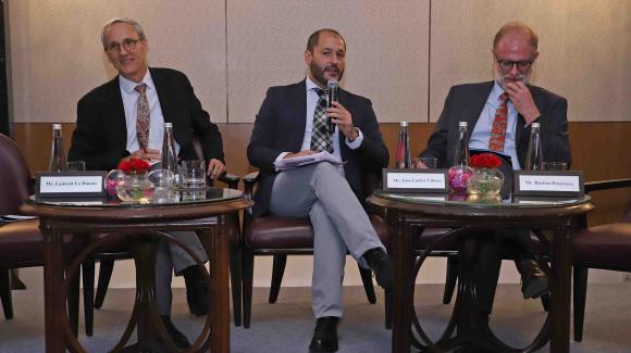 Participants at the conference “Inclusive and Green Finance in India for Smallholders and SMEs: Lessons Learnt and Opportunities from European Funded Instruments”.