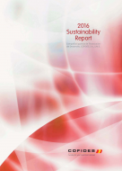 Front cover of the 2016 COFIDES Sustainability Report