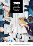 Front cover of the 2018 COFIDES Annual Corporate Governance Report 