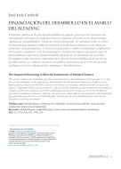 Imagen de la portada del artículo 'Financiación del desarrollo en el marco del blending' de José Luis Curbelo